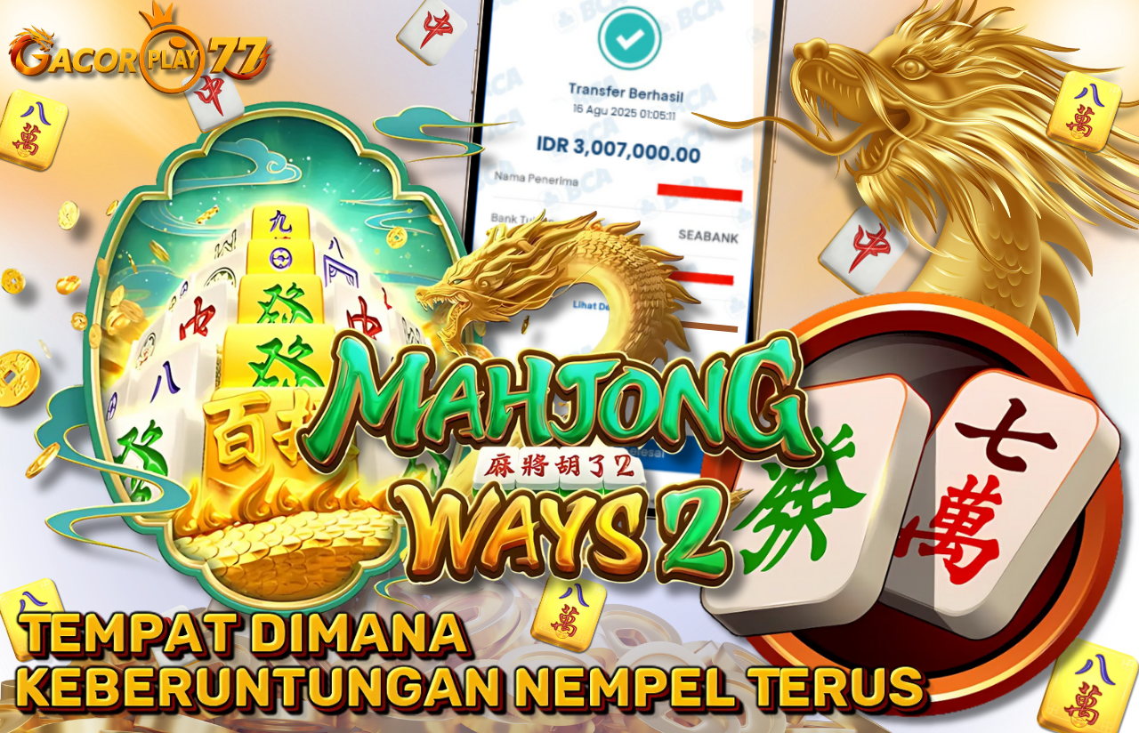Selamat kepada user id : un*****k Wede Rp 3.007.000 di Game MAHJONG WAYS 2 PG SOFT Cair Gk Sampe 1 Menit! Menang Mudah di Gacorplay77